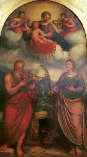 Girolamo Troppa Madonna and Child in glory with